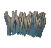 Gants de travail antistatiques réutilisables personnalisés ALLESD bleus en PU avec paume ergonomique, gants ESD
