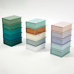 Biểu Tượng Tùy Chỉnh In Có Thể Tái Chế Cuốn Sách Phong Cách Vòng Giấy Bông Tai Vòng Cổ Bao Bì Hộp Đồ Trang Sức Với Pouch - Product Image 2