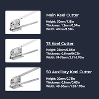 Coupe-cannelures en acier inoxydable 50 mm, outil de coupe métallique industriel, coupe-profilés en acier pour cloisons sèches Imbot