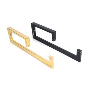 Quincaillerie de douche en verre trempé Poignée de porte carrée en forme de L - Product Image 1