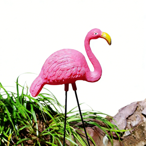 Décoy de chasse à oiseaux sur écorce, pose alimentation verticale, rose, avec long piquet métallique et appât en plastique, pour la chasse en extérieur, les zones humides et les gibiers d'eau, attirant les prédateurs - Product Image 3