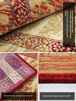 Tapis et carpettes rectangulaires en laine tissés à la machine, style européen, américain, persan, classique, pour villa, bureau, chambre à coucher, chevet, lavables à la main