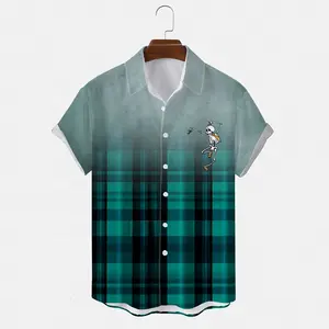 Mexico Summer Tactical Short Sleeve Sublimation Polo Shirts Hawaiian Men's Shirt