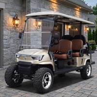 Voiturette de golf électrique 6 places 72V pour 6 passagers, tout-terrain, pour le tourisme, vente en gros directe usine chinoise, en promotion