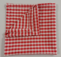 Serviettes en coton et lin à rayures vichy pour la vente en gros/restaurant/hôtel/mariages