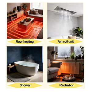 Certifié CE EVI Basse Température -30 ℃    Pompe à chaleur air-eau R290 de 6KW-24KW, idéale pour le chauffage et le refroidissement de l'eau, très demandée sur le marché européen - Product Image 3