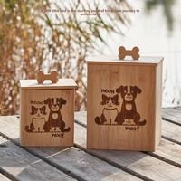 Urna Funeraria de Bambú Hecha a Mano y Personalizable para Mascotas, Caja Conmemorativa de Madera Sólida para Perros y Gatos, Suministros Funerarios para Mascotas