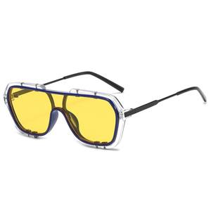 DL-gafas de sol clásicas retro para niños, lentes de doble haz de una pieza de diseñador personalizado, 2022 - Product Image 3