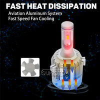 JAPON SUKIOTO VÉRITABLE H7 Led Phare Feux De Croisement CSP Puces Haute Puissance 6000K Canbus Ampoule Pour VW Golf 6 MK6 Golf 7 MK7 Touran