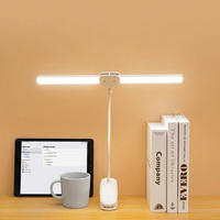 Lámpara de Escritorio LED de 4000 mAh con Clip USB C, Luz Dual con 3 Modos de Color y Atenuación Gradual para Comercio Minorista y Distribuidores