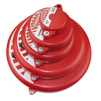 Dispositif de verrouillage de vanne à opercule en plastique ABS avec trou pour cadenas, verrou de sécurité LOTO pour bouteilles de gaz et vannes d'air 25mm-64mm