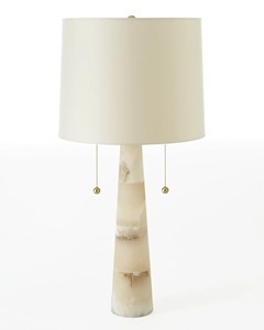 Lampe de chevet moderne de luxe écologique avec abat-jour en tissu, design unique, avec luminaire à douille E26, alimentation électrique - Product Image 5
