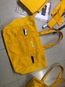 Sacs fourre-tout en toile rayés réutilisables de grande capacité, fabriqués en Chine, avec impression et logo personnalisé - Product Image 4