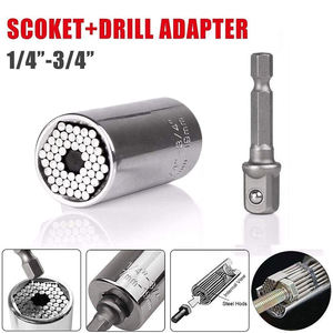 Clé à douille universelle magique 7-19 mm, la plus récente de 2023, adaptateur de perceuse électrique, outils - Product Image 4