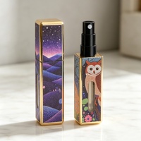 Flacon de parfum de poche haut de gamme, mini contenant vide unique pour parfum, vaporisateur à fine brume 5 ml, flacon de parfum en verre