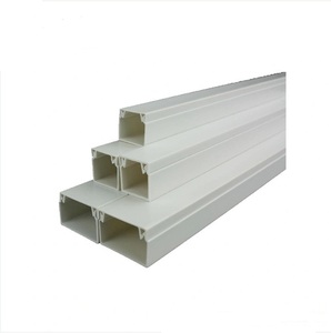 Canaleta <span class=keywords><strong>de</strong></span> PVC cuadrada ignífuga personalizada Canaleta <span class=keywords><strong>de</strong></span> cable <span class=keywords><strong>de</strong></span> plástico Canaleta <span class=keywords><strong>de</strong></span> cableado <span class=keywords><strong>de</strong></span> PVC expuesta - Product Image 1