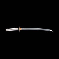 Katana Libellule Blanche de 26 pouces, artisanal, en acier 1065CS, thème Or Blanc, épée de présentation à lame pleine, non affûtée, pièce de collection