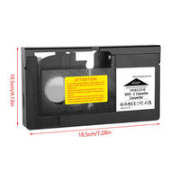Convertisseur de cassettes rétro VHS en VHS-C, adaptateur MP3, non compatible avec les cassettes vidéo MiniDV/Hi8