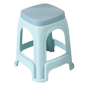 Tabouret <span class=keywords><strong>adulte</strong></span> en plastique épaissi au design moderne tabouret carré haut simple pour la maison chaise salon-vente en gros empilable - Product Image 5