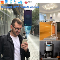 Enchufe Inteligente WiFi Tuya para la UE, Enchufe Inteligente Android con Control Remoto por Aplicación, Temporizador Inteligente, Control por Voz, Diseño de Barra, Material ABS