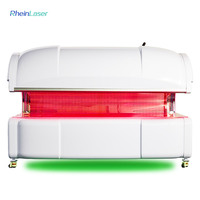 360 °   Lit de photothérapie infrarouge à LED pour le corps entier, thérapie par lumière rouge 633nm 810nm 850nm 940nm pour les soins corporels
