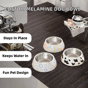 Tigela de Plástico Resistente para Cães com Design Antiderrapante e Recipiente para Ração - Product Image 3