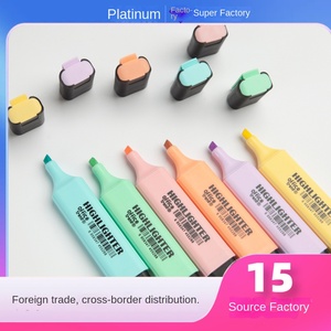 Macaron trẻ em Jumbo huỳnh quang bút Net Đỏ Thương mại nước ngoài <span class=keywords><strong>Highlighter</strong></span> đánh dấu cho sinh viên đóng gói thiết lập - Product Image 3