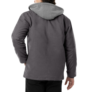 Chaqueta Softshell Térmica con Capucha para Hombre, Impermeable, Cortavientos, Forrada de Forro Polar, para Deportes al Aire Libre de Invierno, Estilo Urbano, en Color Sólido - Product Image 2