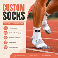 Chaussettes de course personnalisées pour le basketball, respirantes, avec logo personnalisé, chaussettes d'entraînement athlétiques