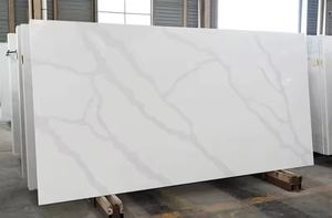 Calcatta Cuarzo 18mm 20 mm 30mm Grueso Blanco Calacatta Cuarzo Piedra Encimeras Losas - Product Image 2