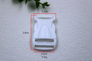 Hebillas laterales de liberación rápida de plástico ajustable blanco, cinturón de seguridad para Mochila deportiva, hebilla de sujeción de resorte giratoria para equipaje - Product Image 4