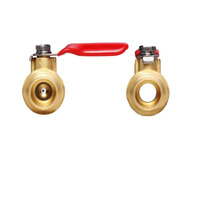 Robinet à bille miniature en laiton 3/8 NPT mâle personnalisé - Interrupteur d'arrêt d'eau