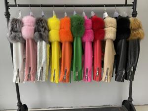 <span class=keywords><strong>Giacca</strong></span> in vera pelle di pecora personalizzata con vera pelliccia di volpe <span class=keywords><strong>giacca</strong></span> da <span class=keywords><strong>donna</strong></span> in vera pelle di montone ritagliata da <span class=keywords><strong>donna</strong></span> all'ingrosso - Product Image 3