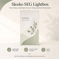 Système de caisson lumineux LED SEG reconfigurable, matrice modulaire rétroéclairée en tissu, vitrine de marque pour devanture de magasin, mur professionnel pour événements