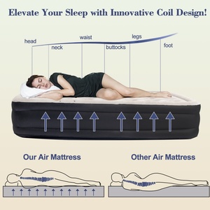 Matelas gonflable de camping avec tête de lit, matelas gonflables portables - Product Image 6