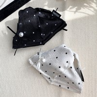 Pince à cheveux vintage triangulaire en forme de coquille à pois perlés de style français pour femme, en PC, semi-fait main, accessoire d'été pour chignon