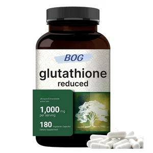 1000mg Reduced Glu-tathione Capsules | Ultra Pure, High Bioavailability Antioxidant for Liver & Skin Health | 180 Vegan Capsules - Product Image 1