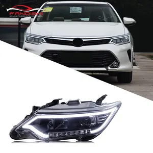 Upgrade LED Fishbone Headlight Head Light Assembly For Toyota Camry 2015-2017 Plug And Play Head Lamp Accessories