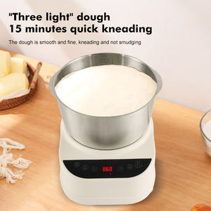 Máquina para Hacer Masa <span class=keywords><strong>de</strong></span> Pizza, Pastel, Pan y Dumplings, 200W, Amasadora Eléctrica con Tazón Mezclador <span class=keywords><strong>de</strong></span> Acero Inoxidable <span class=keywords><strong>de</strong></span> 5L/7L - Product Image 2