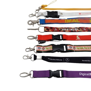 Custom Logo Personalized <b>Polyester</b> Sports Keychain <b>Lanyards</b> with Silk Screen Printing and Hook Accessories - Product Image 3