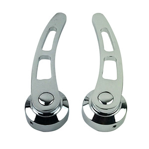 Manija de puerta de coche de aleación de aluminio cromada, accesorios de modificación clásicos retro para Ford Chevrolet, mejora vintage - Product Image 2