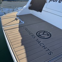 Tapis de pont en mousse EVA imitation teck pour plateforme de bain et cockpit de bateau, style SeaDek MarineMat, auto-adhésif, pour Cruiser Yachts 390 de 2008