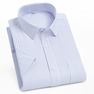 OEM/ODM Camisas Hombre Escrituras 2024 Primavera y verano Camisas a rayas y cuadros para hombre más vendidas Ropa al aire libre Mangas cortas - Product Image 3