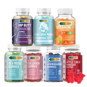 גומי מולטי-ויטמין עם שמן דגים אומגה 3 ממותג פרטי למבוגרים, תמיכה במוח ובמפרקים, תמיכה באנרגיה עם DHA, בקבוק 60 יחידות - Product Image 5