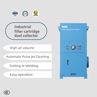 Collecteur de poussière industriel 2700 CFM avec filtre à cartouche antistatique à impulsions pour l'élimination des fumées de soudage