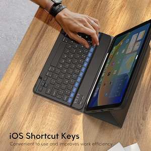 Desmontable para funda de teclado para iPad 11th Generation 10,9 pulgadas 2025 <span class=keywords><strong>Stand</strong></span> Folio <span class=keywords><strong>Keyboard</strong></span> Cover Pencil Tablet Covers - Product Image 5