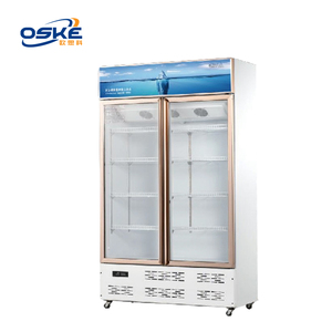Tủ lạnh dọc tủ giữ tươi Tủ đôi cửa lạnh uống siêu thị tủ đông bia thương mại - Product Image 1