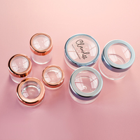 Pot cosmétique en or rose 3g 5g 10g 20g pour poudre, crème, vernis à ongles, paillettes et fard à paupières avec fenêtre