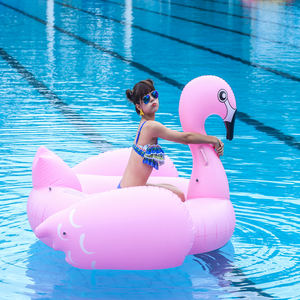 Flotador inflable para piscina, tumbona acuática para adultos, balsa portátil para nadar, flotador de flamenco para montar en la piscina para el verano - Product Image 3