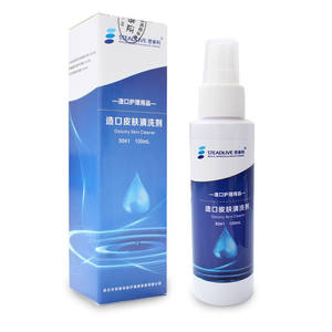 Nettoyant cutané pour stomes Steadlive 100 ml, spray nettoyant à sec sans eau, pour usage médical - Product Image 2